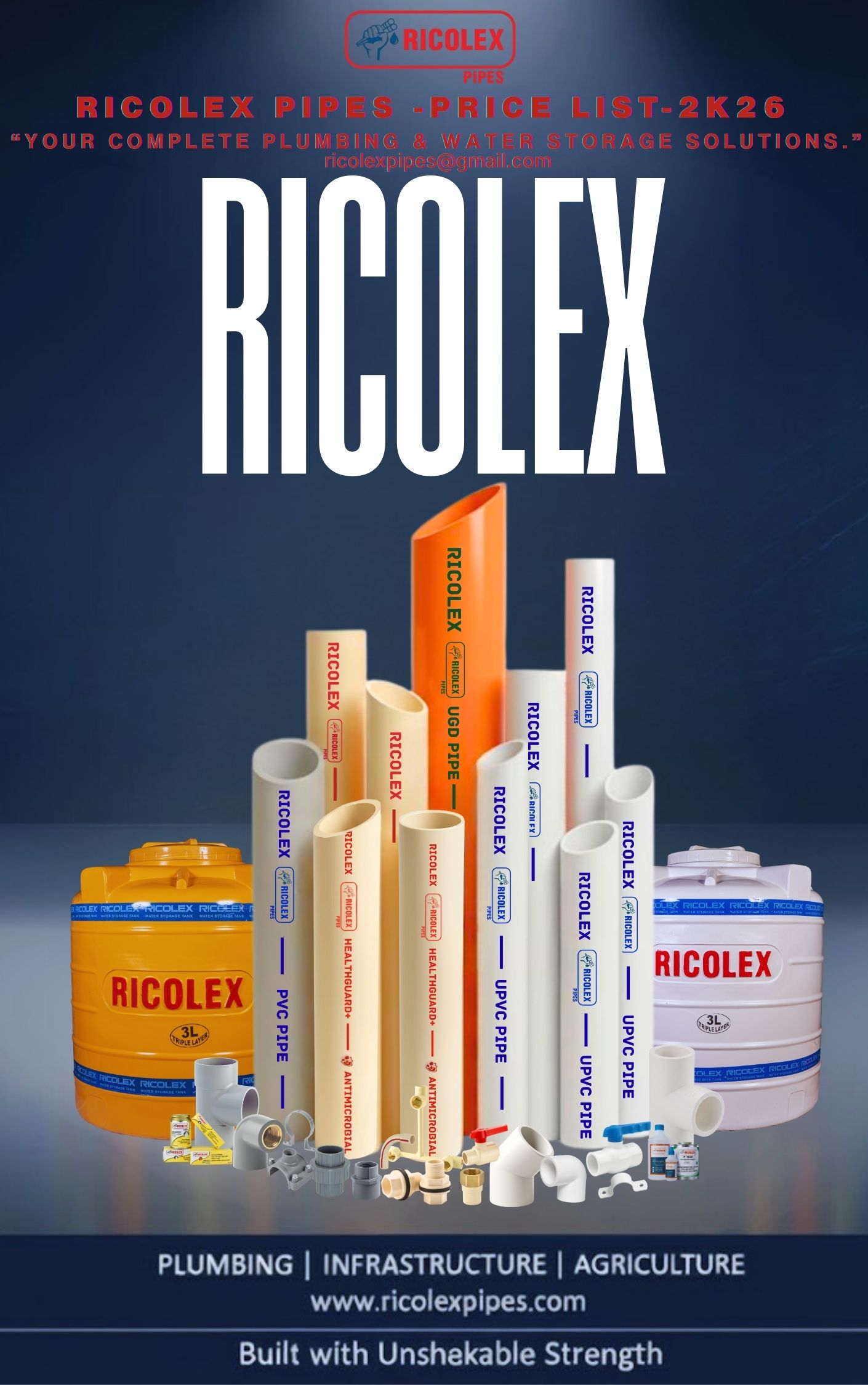 Ricolex price list 2026