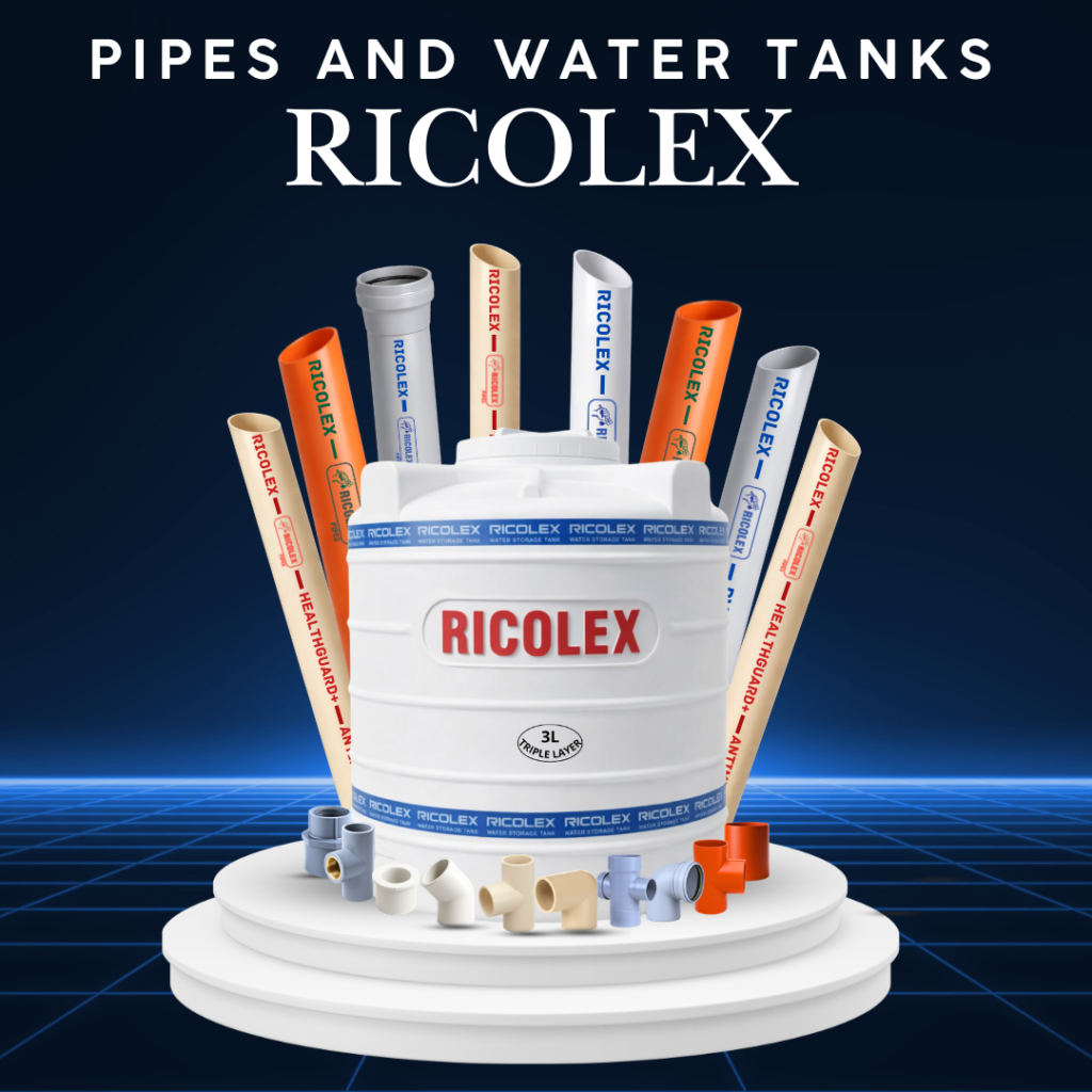 Ricolex pipes distribution network across South India including Karnataka Andhra Pradesh and Tamil Nadu